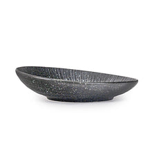 Load image into Gallery viewer, 8.75&quot; D Grey Stone Slanted Round Plate (TW-JX285-G-PLP)