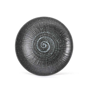 9" D Grey Stone Round Plate (TW-JX29-G-PLP)