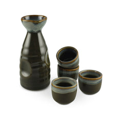 Load image into Gallery viewer, 5-Pc Sake Gift Box Set - Bottle - 9oz. (TW-JX9-3-BRP)