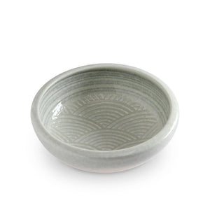 6.5" White Shallow Bowl with Nami (TW-K56-WS-BWP)