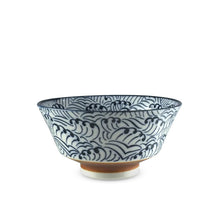 Load image into Gallery viewer, 5&quot; Dia. Nami-Patterned Bowl - 9 oz. (TW-M54-W-BWP)