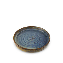 Load image into Gallery viewer, 7&quot; Round Blue Plate with Straight Edge (TW-R092-PLP)