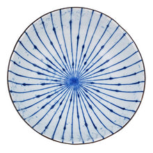 Load image into Gallery viewer, 6.5&quot; Shallow Bowl with Blue Strokes (TW-RT555-FU-BWP)