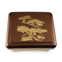 Load image into Gallery viewer, Unagi Lunch Box with Gold Japanese Pine Patterned (TW-SAN-1-B-SSL)