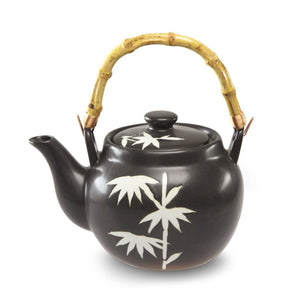 Bamboo Patterned Teapot with Bamboo Handle - 40 oz. (TW-TP42-TPP)