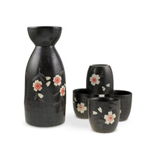 Load image into Gallery viewer, 5-Pc Sake Cherry Blossom Pattern Gift Box Set (TW-TSS1-742-BRP)