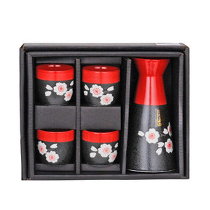 5-Pc Sake Gift Box Set - Bottle - 8 oz. (TW-TSS80-BRP)