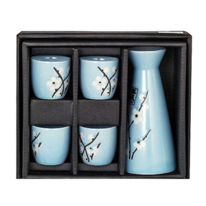 5-Pc Sake Gift Box Set - Bottle - 8 oz. (TW-TSS82-BRP)