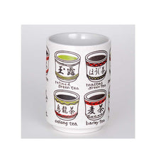 Load image into Gallery viewer, 4&quot; H Types of Tea Tea Cup - 9 oz. (TW-TY70-OCA-TCP)