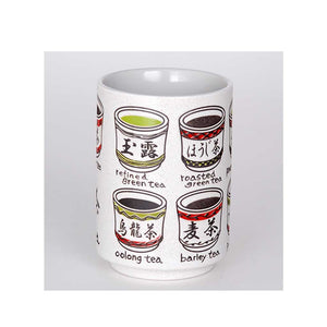4" H Types of Tea Tea Cup - 9 oz. (TW-TY70-OCA-TCP)